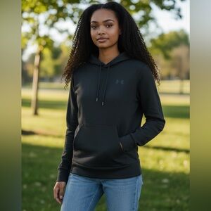 Under Armour Black Left Chest Armourfleece Hoodie ✨